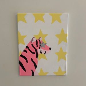 preppy tiger painting